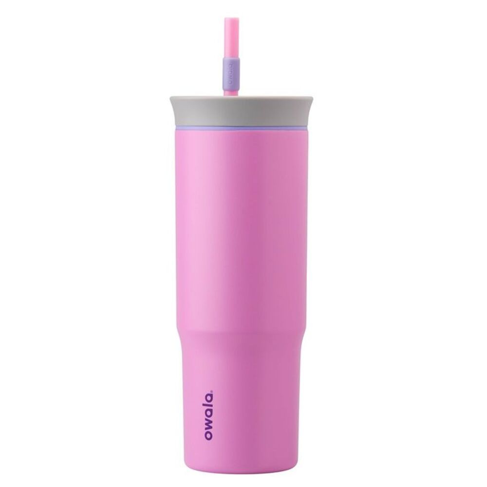 Owala -  24oz Stainless Steel Straw Tumbler - Electri Electric Orchid